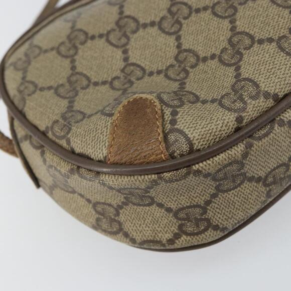 GUCCI GG Supreme Web Sherry Line Bag PVC Beige Gold 89 02 066 Auth 156823 - Picture 14 of 16